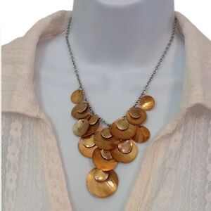 Chic Gold Disc Necklace